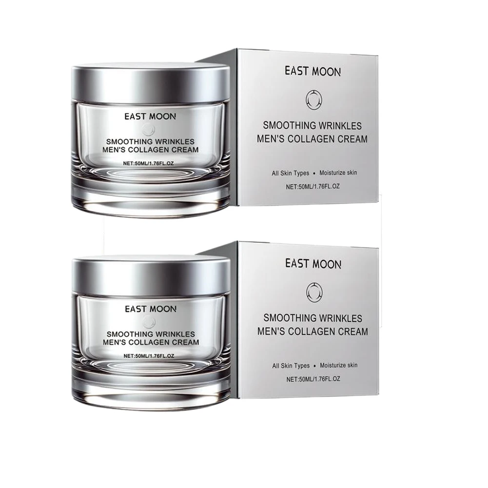 Collagen Daily Face Moisturizer für Herren, erfrischende, feuchtigkeitsspendende, aufhellende Gesichtscreme, reduziert Falten und sorgt für intensive Feuchtigkeit
