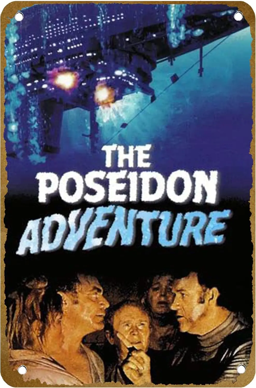 The Poseidon Adventure (1972) Movie Poster Vintage Metal Tin sign Logo Family Club Bar Cafe Bedroom Art Wall Decoration Gif sign