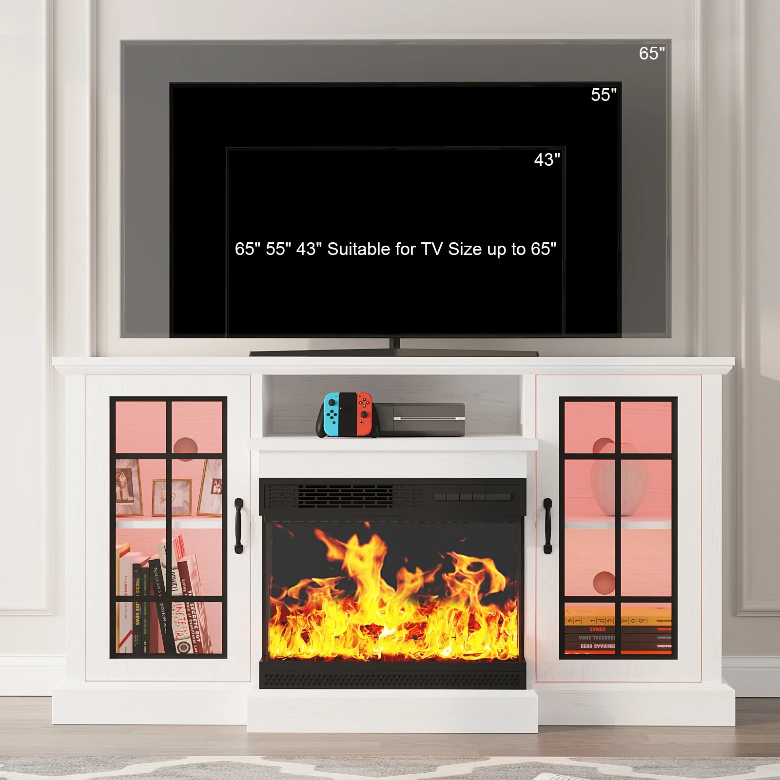 

#Moderner High-End-TV-Ständer aus MDF-Holz mit 2 Türen Hochwertige Luxus-Wohn möbel für Schlafzimmer Apartment Verwenden