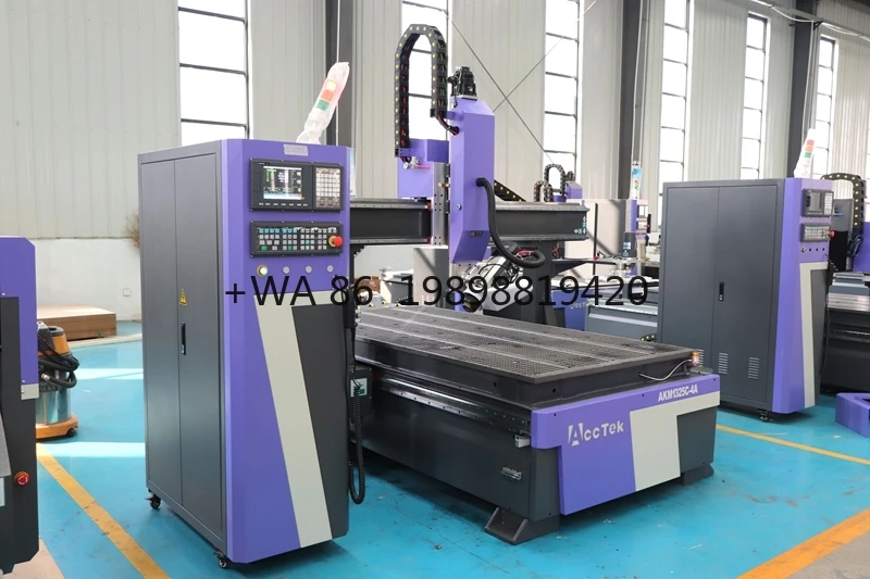 Engraving Plastic Wood Carving Model Tool Changer 1300*2500mm CNC Engraving Machine 3D