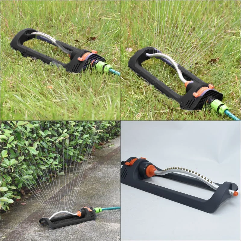 1 PCS Garden Lawn 19 Holes Aluminum Vibrating Sprinkler Green Irrigation Watering Sprinkler Roof Cooling Garden Sprinkler