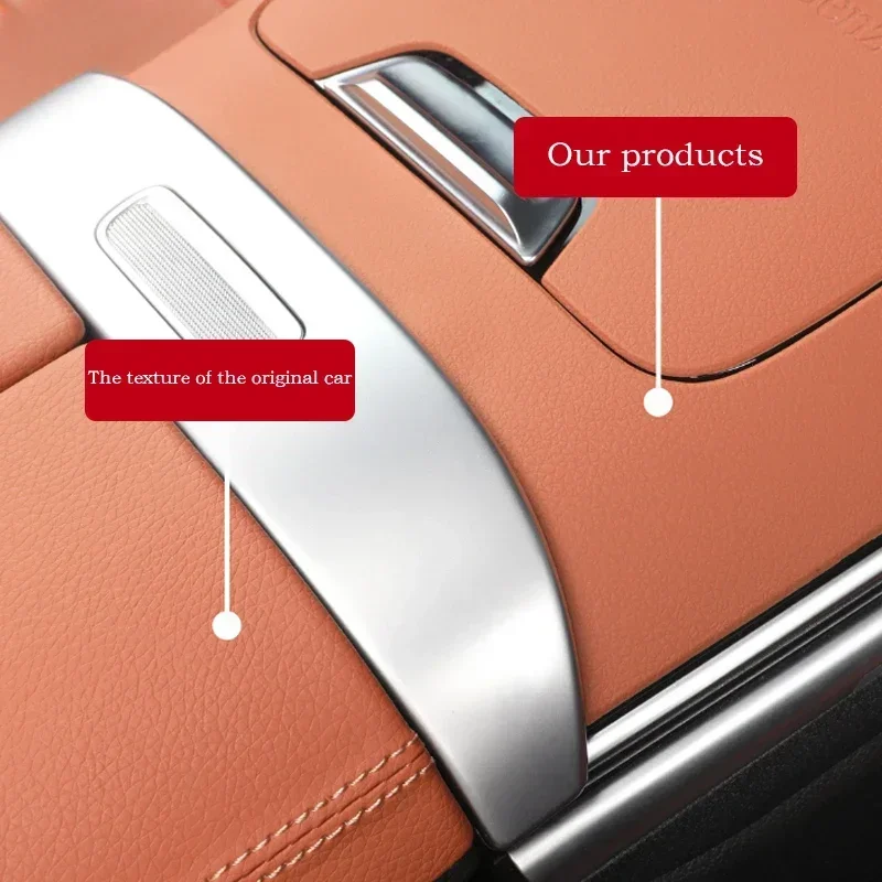 For Mercedes Benz C GLC CLE Class W206 X254 Car Center Console Silicone Panel Cover Trim Frame Interior Modification Accessories