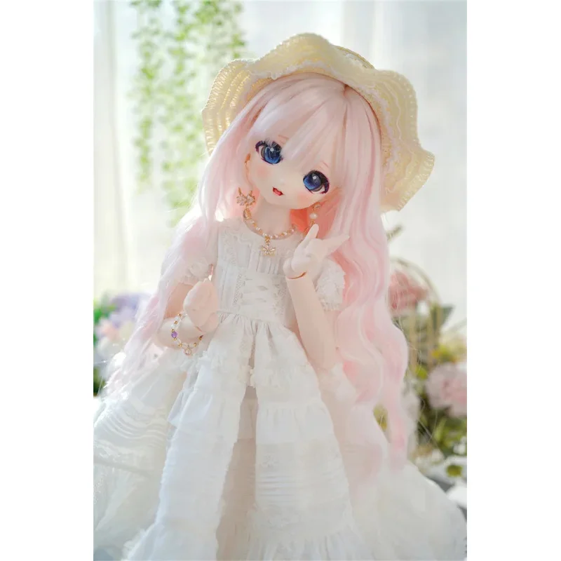 

Парик для кукол BJD/SD/DD 1/3, Bear Sister/MDD, из высокотемпературного шелка, с длинными кудрявыми волосами и эффектом водной ряби, аксессуары для кукол BJD (кукла в комплект не входит)