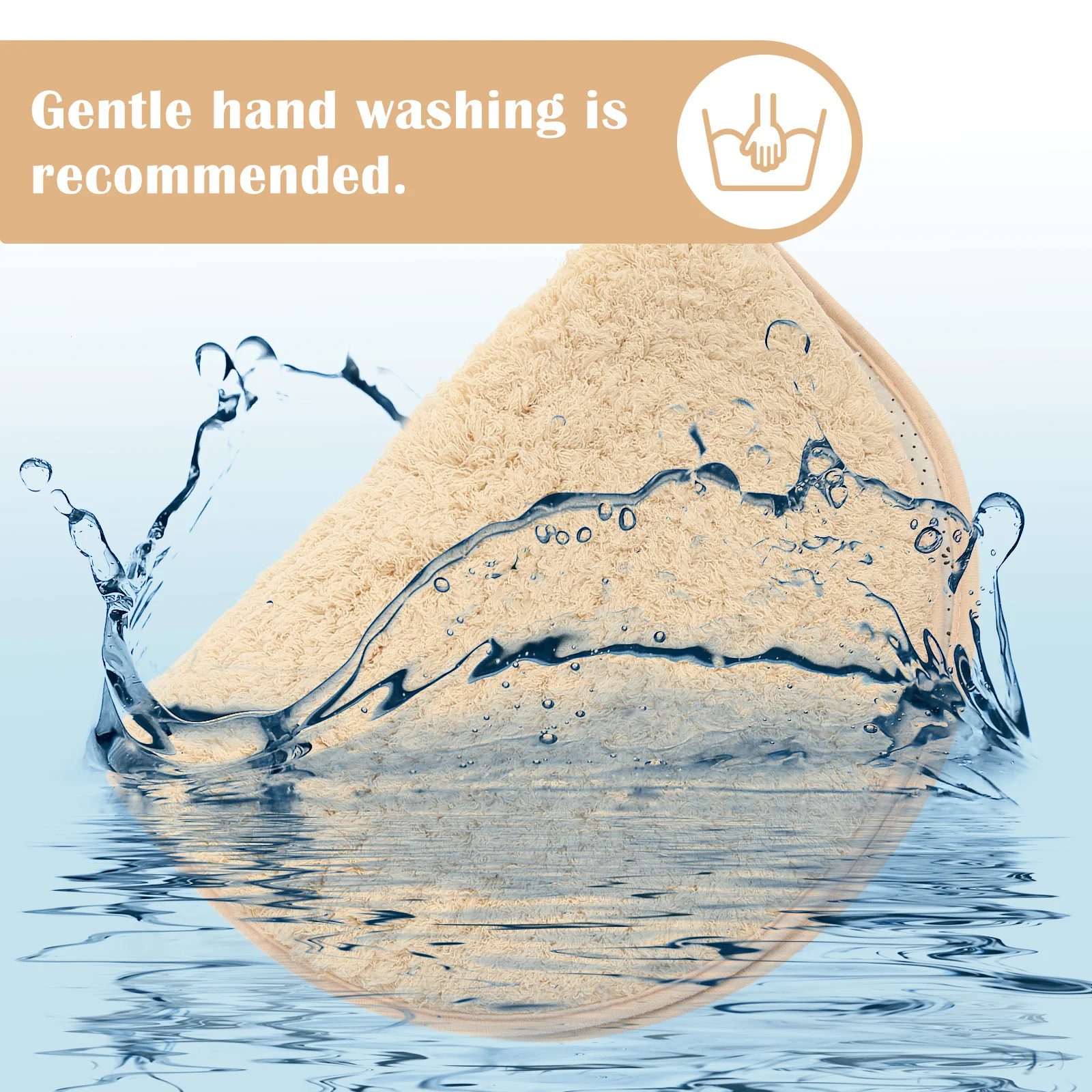 

Lamb Wool Floor Mat Oval Shape Non-Skid Wear-Resistant Entryway Rug for Bedroom Bathroom Household Decorative Ground Mat