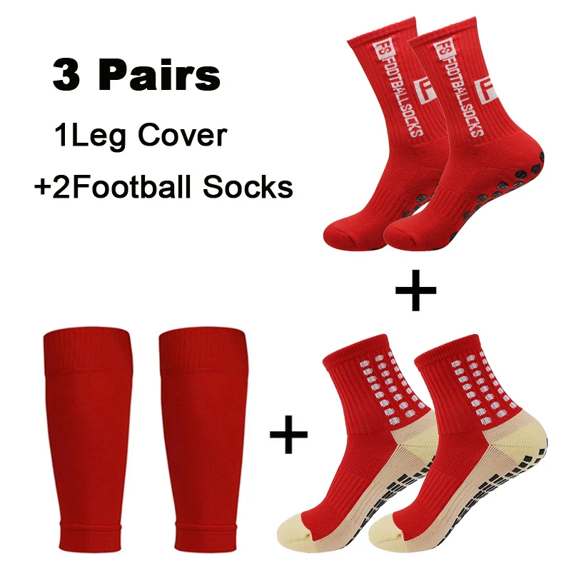 3-teiliges Set für Herren, Fußballsocken und Knieschützer, Wadenärmel, für Erwachsene und Jugendliche, rutschfeste Bein-Schienbeinschoner für Basketball, Fußball, Sport – Detail 5