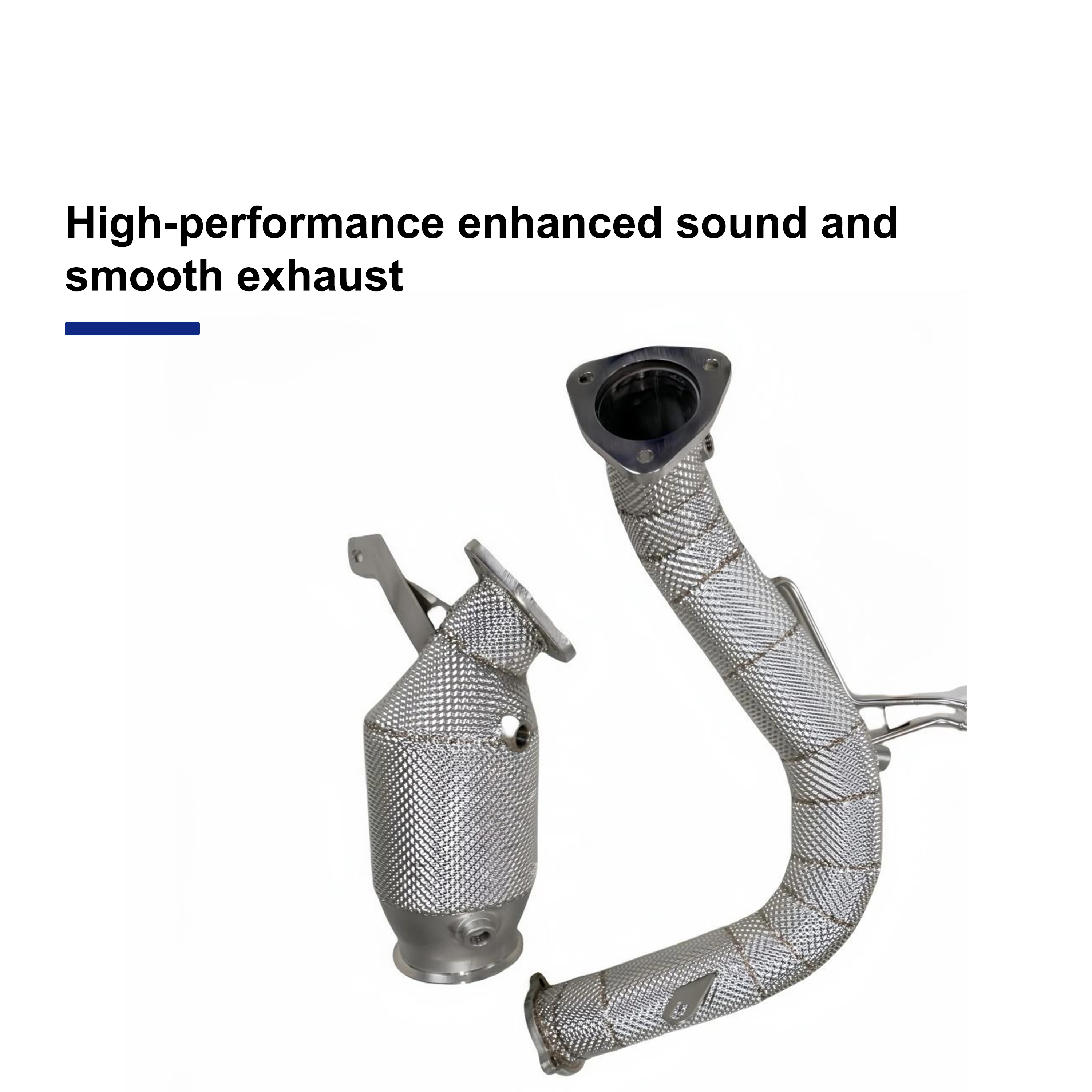 ACE Hochleistungs-Downpipe & Frontrohr aus SUS304 für Audi A4 A5 A6 A7 Q5 2.0T B9 B9.5 Auspuffrohr Auto-Zubehör – Detail 8