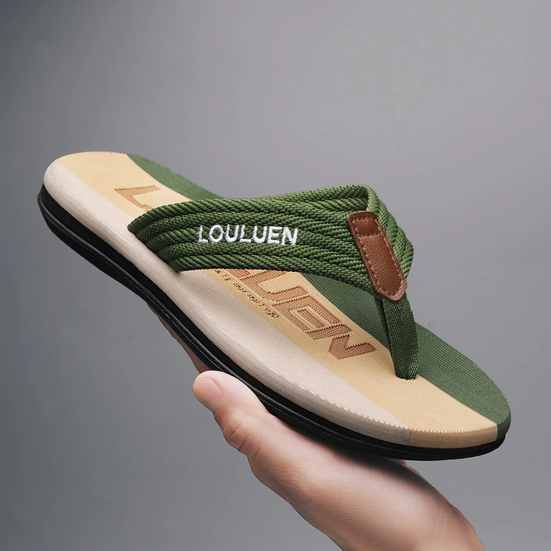 شباشب رجالية، شباشب رجالية عالية الجودة رائجة البيع، شباشب شاطئ صيفية مضادة للانزلاق، عصرية للرجال، قابلة للتنفس، ج