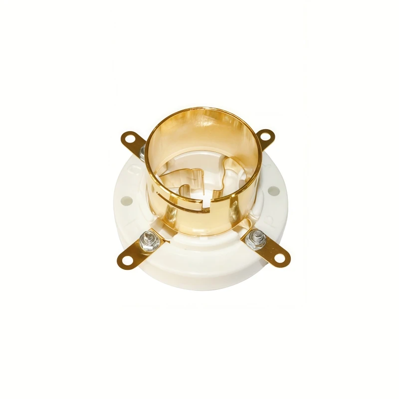 جديد السيراميك 4 دبوس حامل أنبوب الإلكترونية GZC4-3B مناسبة ل 805 845 211 FU-5 الأنابيب الإلكترونية 1 قطعة #4