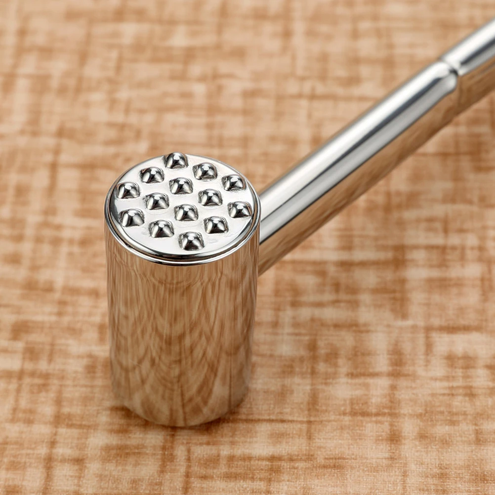 

Steak Hammer Meat Tenderizer Tool Double Sided Burger Smasher Press Kitchen Tenderizers Stainless Steel Poultry Muscle Fibre