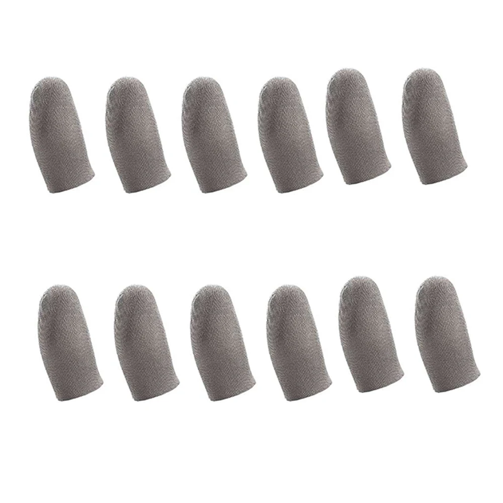 12 قطعة مقاومة للنوم والعرق، شاشة ضغط احترافية، أكمام إصبع الإبهام لقفازات ألعاب الهاتف المحمول