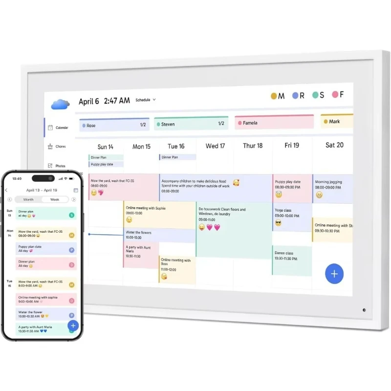 10 inch digital frame Calendar & Chore Chart Electronic Calendar Overseas Edition