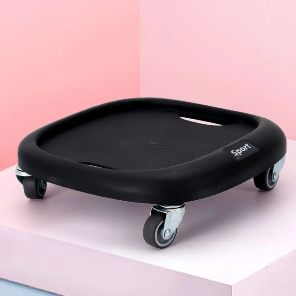 Rodillo de rueda Abdominal silencioso, disco deslizante de Fitness de 4 ruedas de 360 grados con mango, entrenador de músculos abdominales multifuncional