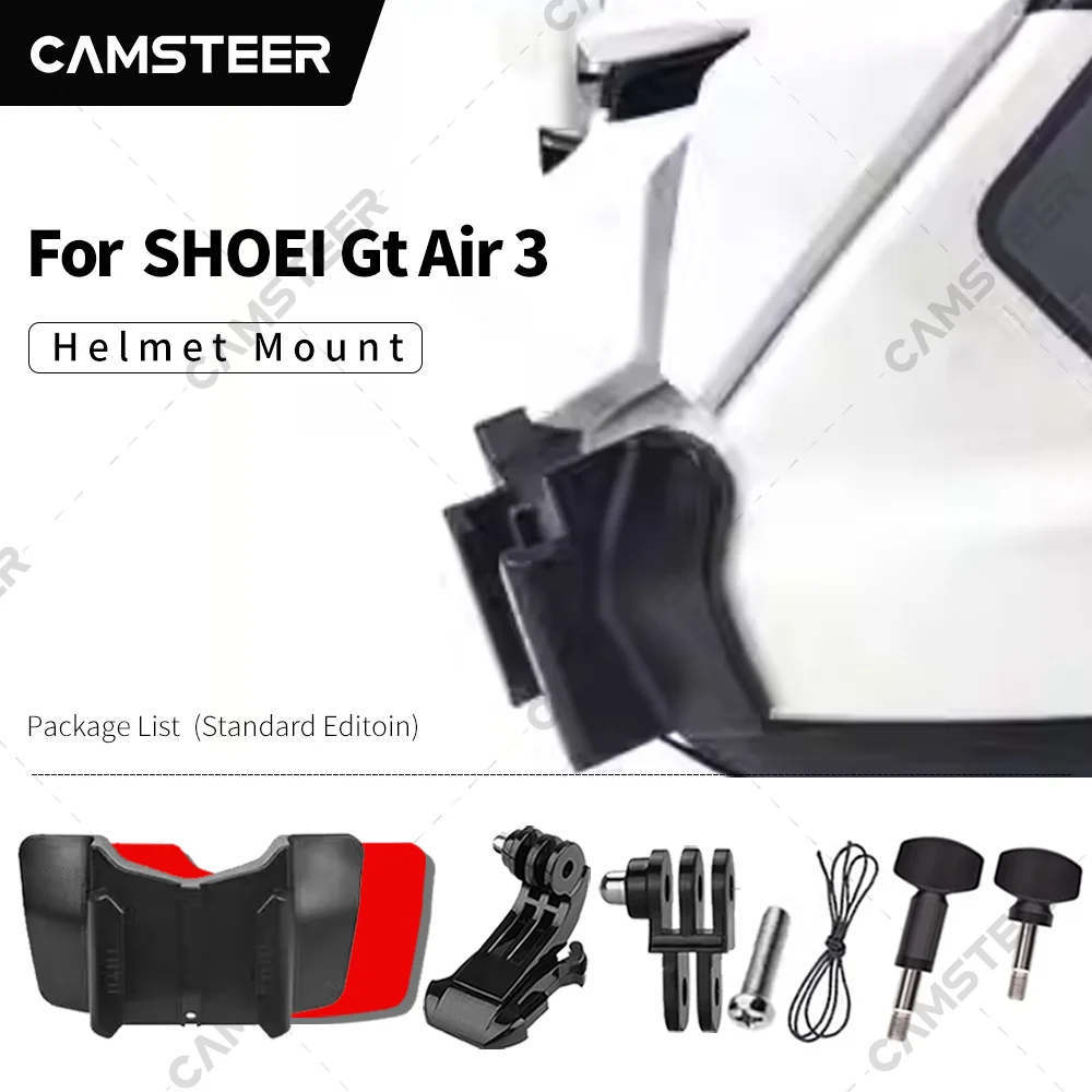 Uchwyt na kask SHOEI Gt Air 3, dedykowany do GoPro 13 12 11 10 DJI Action 6 5pro 4 3 Insta360 X4 X5 AcePro2 i innych kamer sportowych