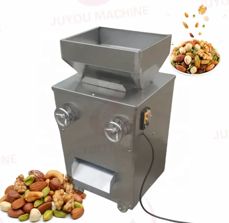 Máquina cortadora en cubitos de nueces, nuez tostada, pistacho, nuez tostada, máquina trituradora de nueces, alta calidad