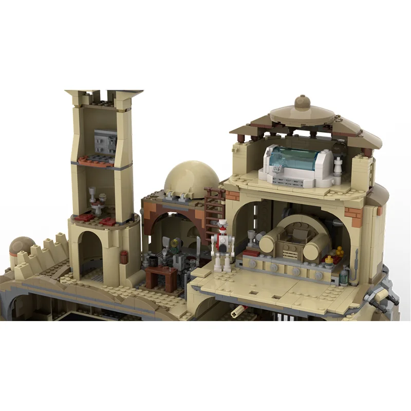 1762 Uds. MOC escena de película estrella famosa Tatooine el Palacio de Daimyo DIY ideas creativas juguete para niños regalo bloques de construcción MOC-75059