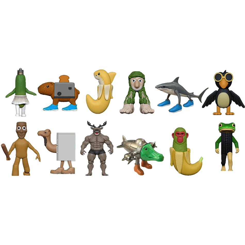 

Подарочная игрушка: Итальянские фигурки Brainrot Tung Sahur, Tralalero, Tralala, Bombardino, Crocodilo, Shimpanzini, Bananini. Модели-куклы для декора.