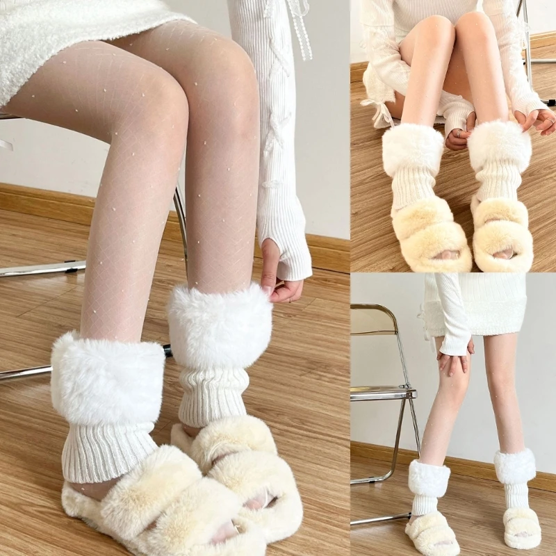 Women's Foot Cover Leg Socks Winter Knee High Crochet Leg Warmers Ankle Warmers Drop Shipping