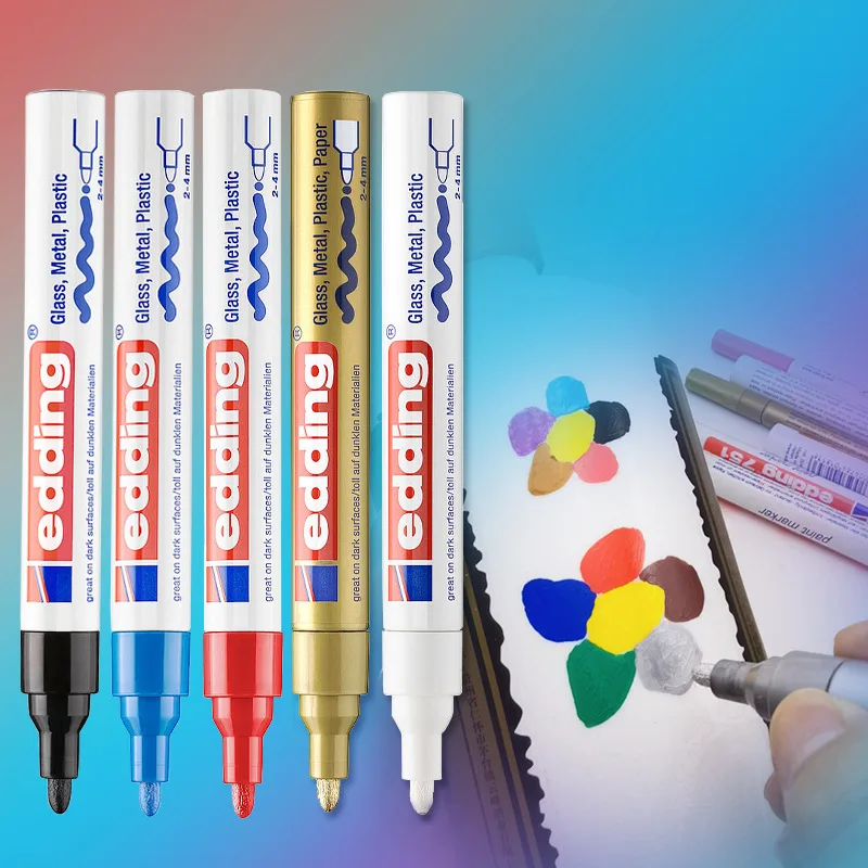 Paint Markers Writing Line 2-4MM Waterproof Alcohol-proof Not Faded Metal Plastic Ceramic Plastic Wood Marking DIY Decoration