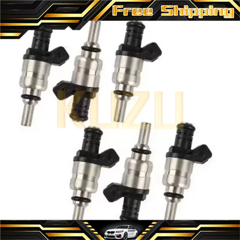 6X Fuel Injector Nozzle For BMW E46 E39 X3 Z3 Z4 323i 328Ci 528i 323Ci 525i 320i 325xi 3 5 Series 2.5L 2.8L 1427240 13537546244