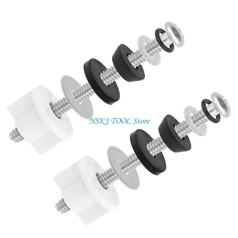 

L8RC 2/4pcs Universals Toilet Seats Screws Stainless Steel Toilet Seats Hinge Bolts and Heavy Duty Toilet Seats Fastener