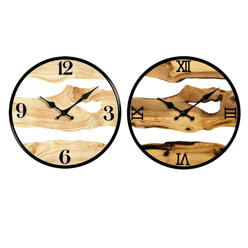 H8WB Battery Operated Wall Clock Silents None Ticking Wall Clock Home/Office/Kitchen/Classroom/School Clock Decorative Clock