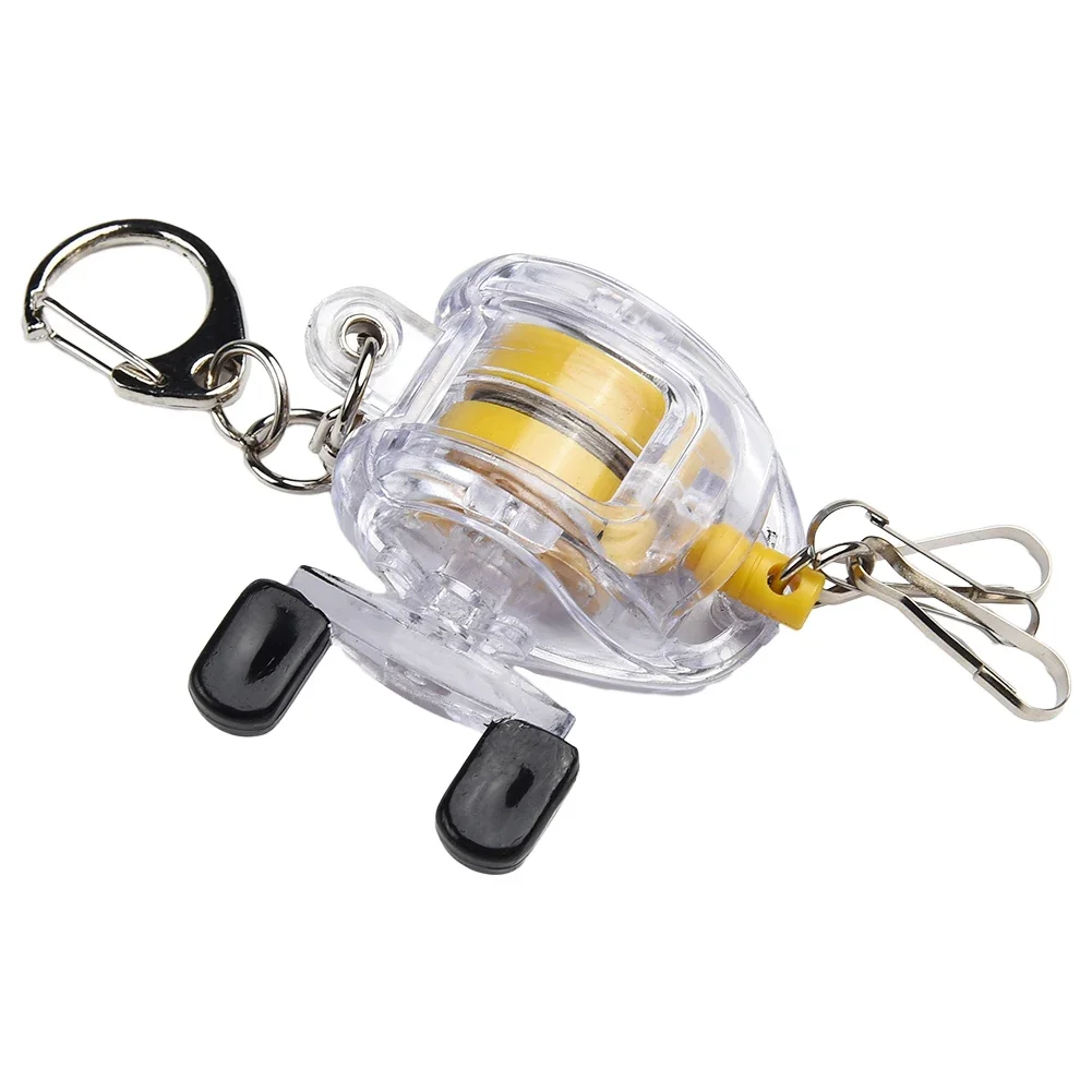 Quick Buckle Key Chain Plastic+steel Wire Portable 5x5.5cm Clear Fishing Parts Fishing Tackle Fly Fishing Reel