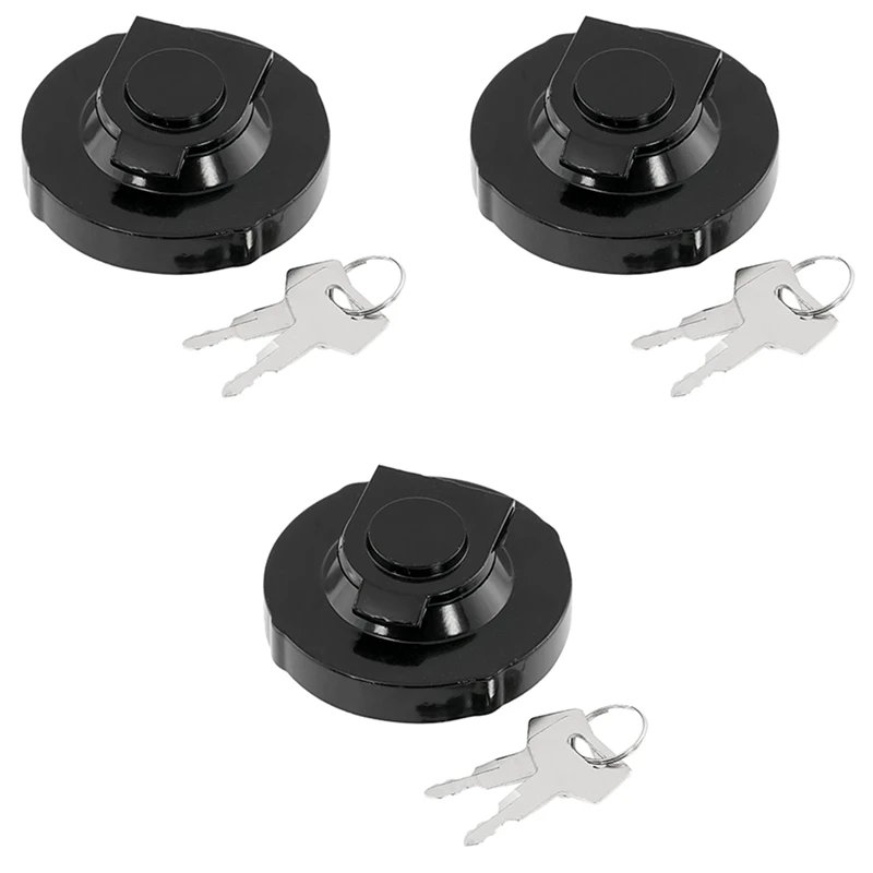 3X Excavator Fuel Tank Cap With 6 Keys For Takeuchi Excavator Track Loader Excavator Accessories 15521-00500