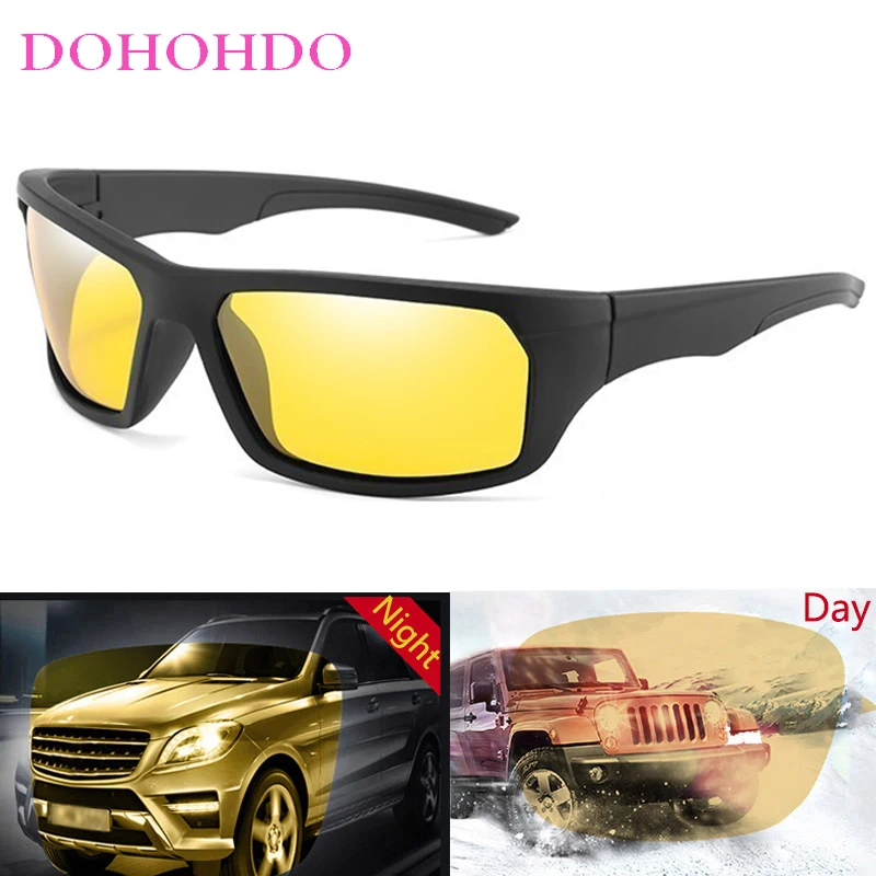 

Sport Polarized Sunglasses Men Brand Driving Anti-Glare Sun Glasses UV400 Protection Vintage Car Driver Night Vision Woman Очки