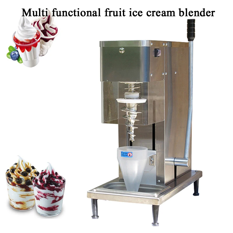 

110V 220W Swirl Freeze Fruit Yogurt Ice Cream Mixer Blender Real Ice Cream Maker Fruit Ice Cream Blender Mixer Machine Auto Wash