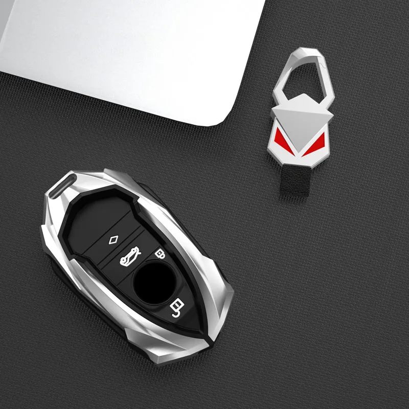 Zinc Alloy Car Key Cover Case Holder Key Bag Shell Full Protection For BMW I3 I8 Series 2014 2016 2017 Auto Interior Accessory image 5