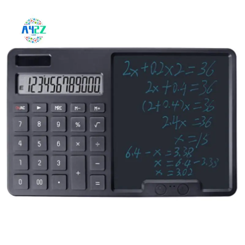 A42Z-12-Bit Solar Calculator Business Office Finance Accounting Dedicated Student Calculator With Writing Board