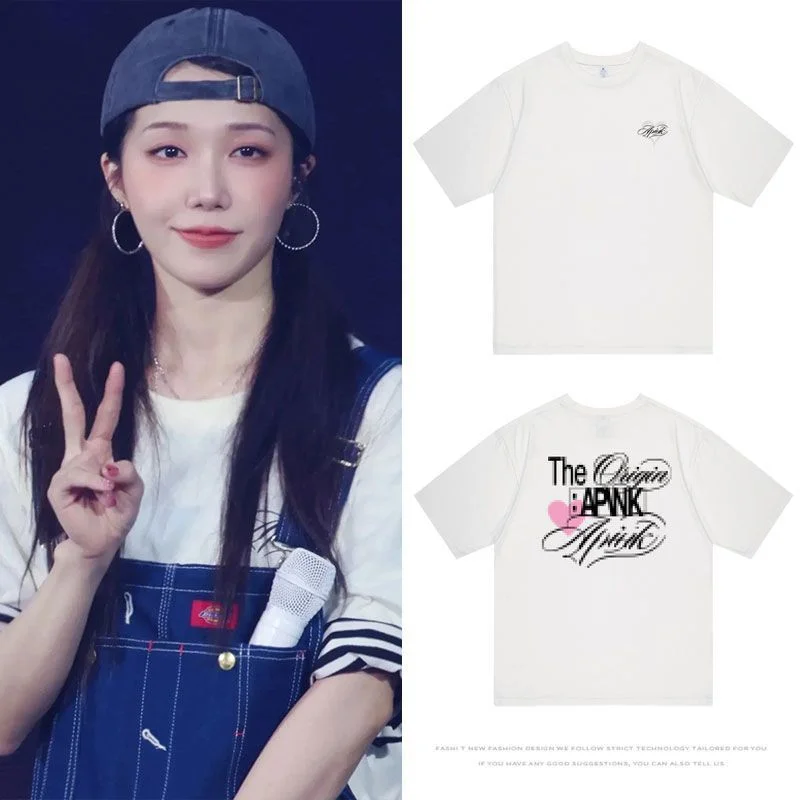 El regalo de primera categoría relacionado con los fans de APINK: una camiseta de algodón puro para hombre para el verano de 2026, cómoda y de alta calidad