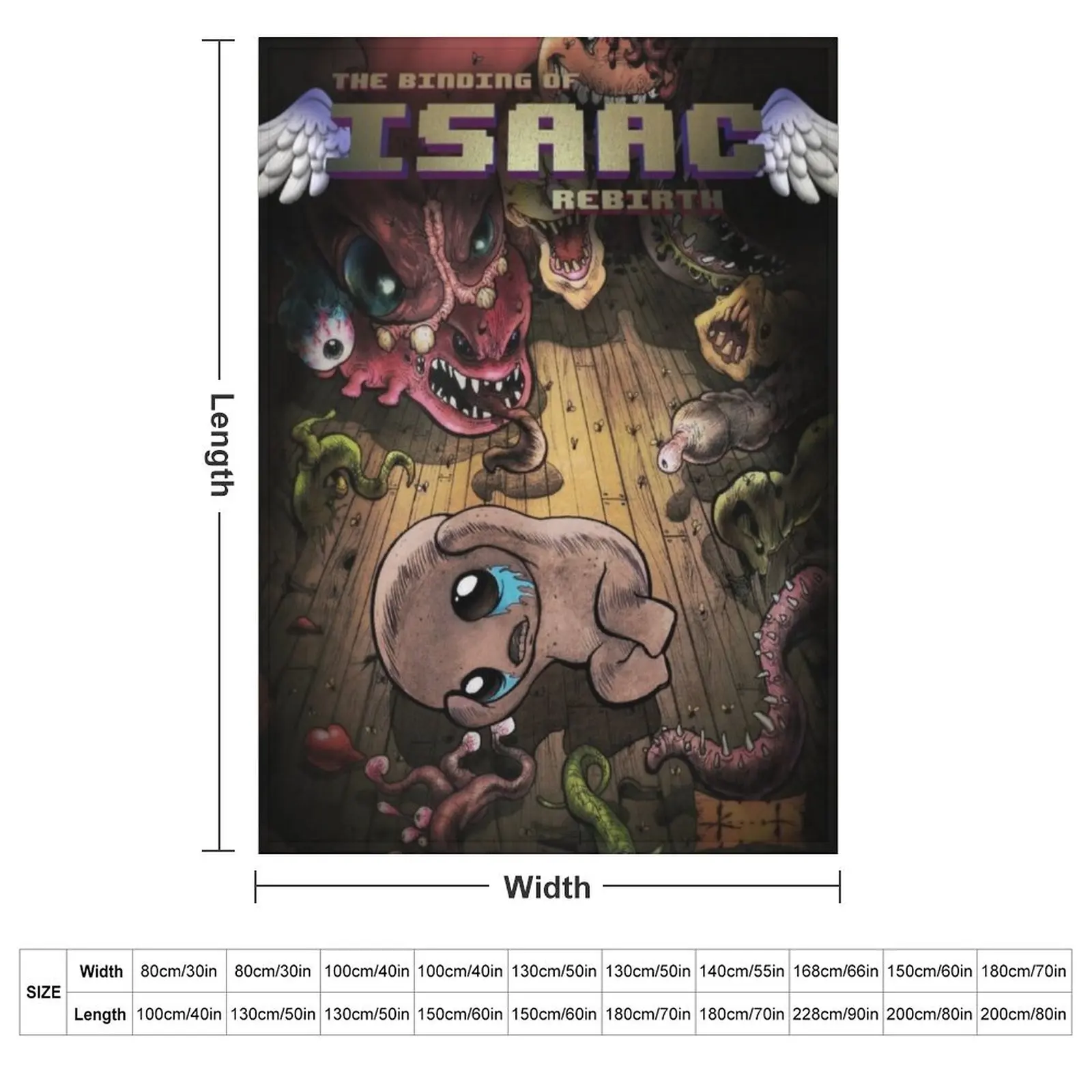 Binding of Isaac game cover Throw Blanket Personalized Gift Sofas Thins For Sofa Thin Blankets