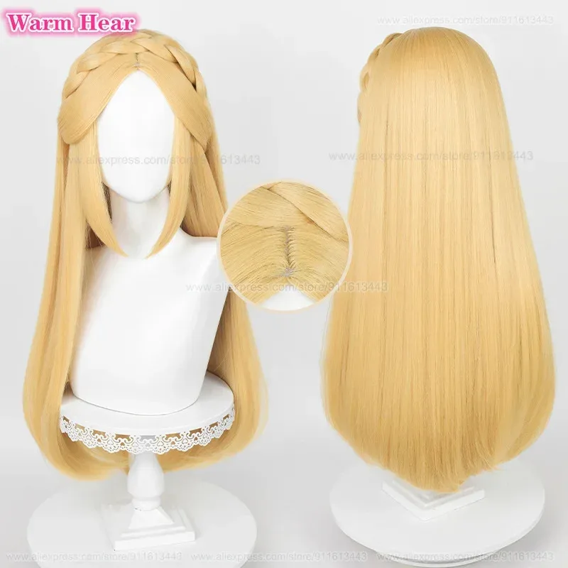 

Zizi 2025 игровой синтетический парик золотой/коричневый Princess Link косплей термостойкие волосы вечерние аниме парики +