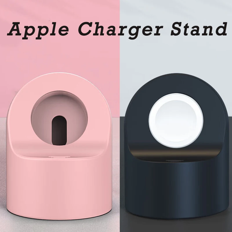 For Apple Watch Ultra 3 2/S11 10 9 8 7 6 5 SE3 Charger Dock Station Silicone Bracket Iwatch Charging Cable Holder Charger Stand