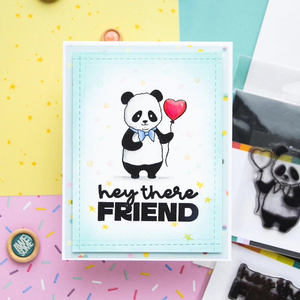 Valentine\'s Sweet Heart Love/Gnomes/Love You XOXO Stamps And Cutting Dies Foxes Panda Animal Stamp Set For DIY Card Craft Making