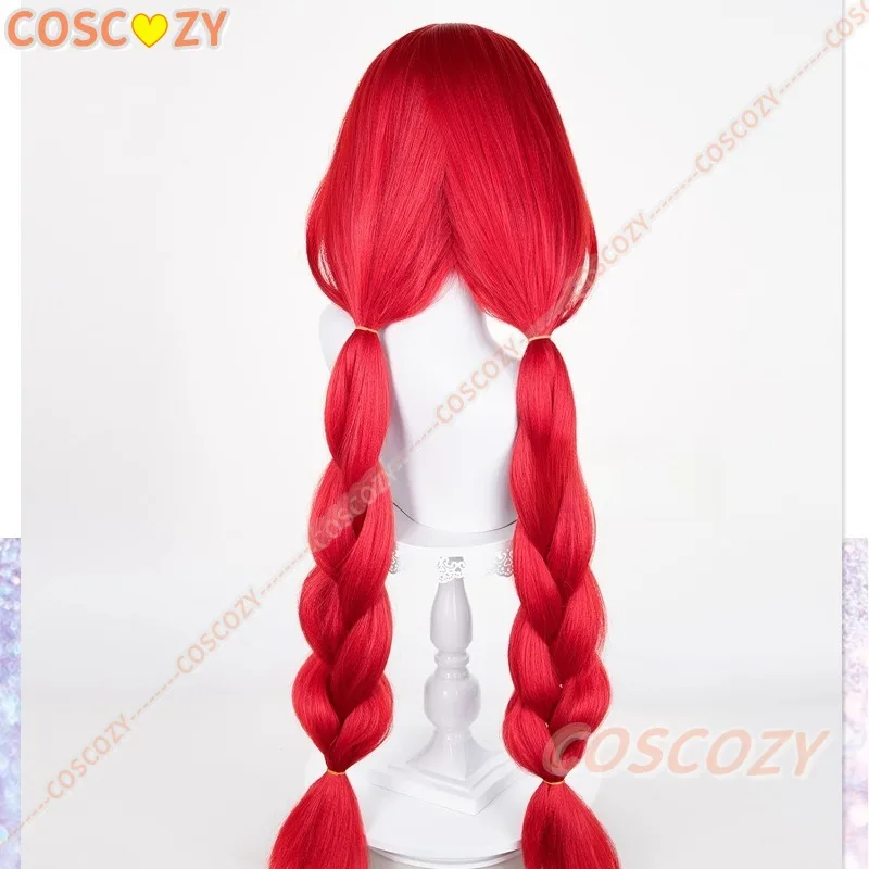 Ukinami Yuzuha Cosplay perruque jeu Zenless Zone zéro rouge Double tresse cheveux longs Spook Shack Halloween fête femmes filles carnaval