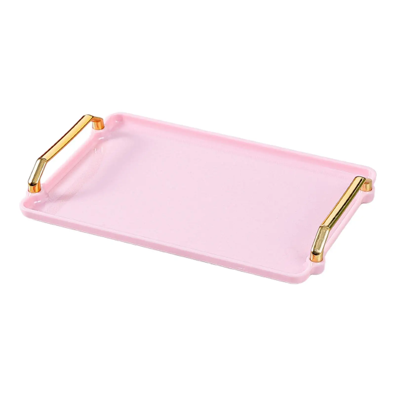 Rectangle Serving Tray Luxury Multipurpose Rectangular Art Tray Platter for Snacks Meals Breakfast Coffee Table Bathroom Vanity