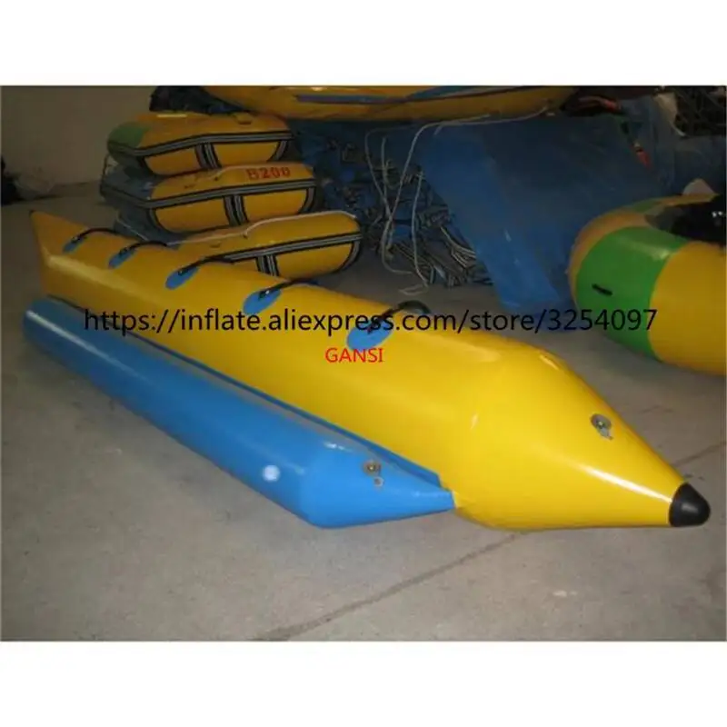 

5.1M Inflatable Flying Fish Banana Boat Towable 0.9Mm Pvc Inflatable Banana Boat For Sea Games