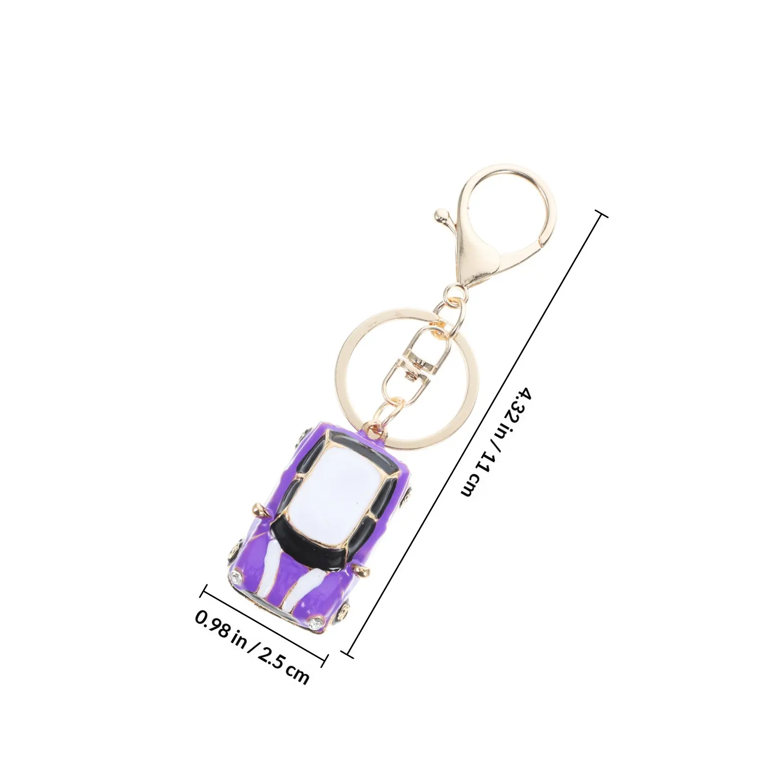 Cute Miniature Car Keychain Elegant Keyring for Keys Bags Purses Handbags Backpacks Car Enthusiasts Gift Retro Decorative Charm