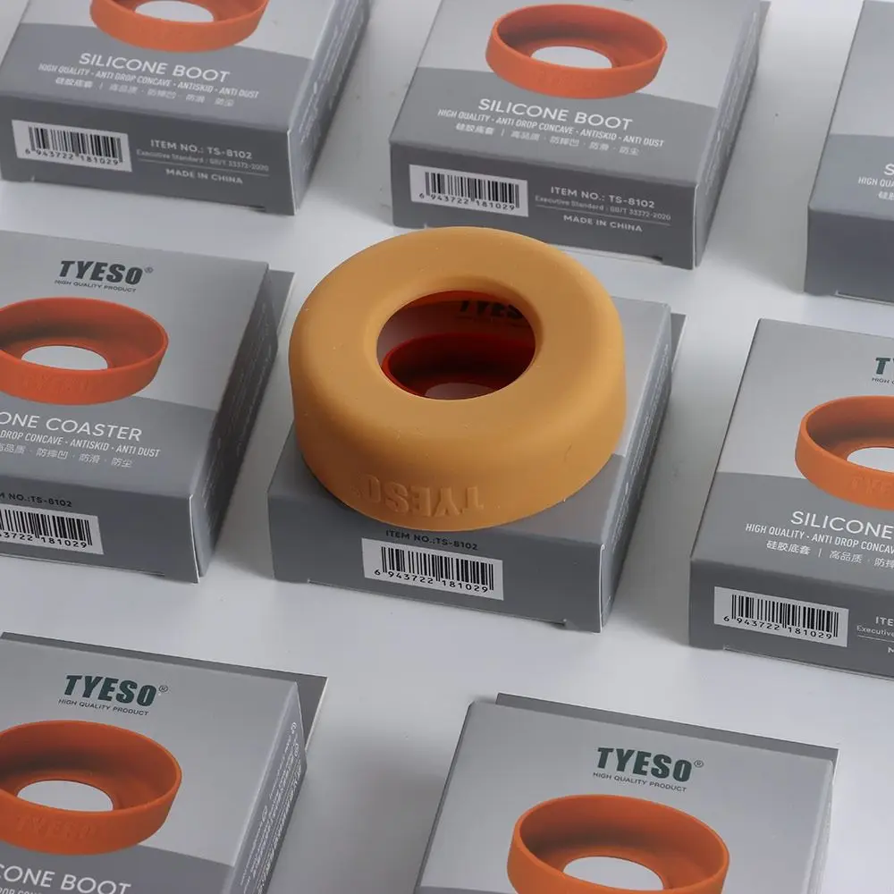 1Pcs New Anti Slip Bottle Cover 71-75mm Protective Silicone Coaster Universal Mug Cup Bottom Sleeve for Tyeso Mug