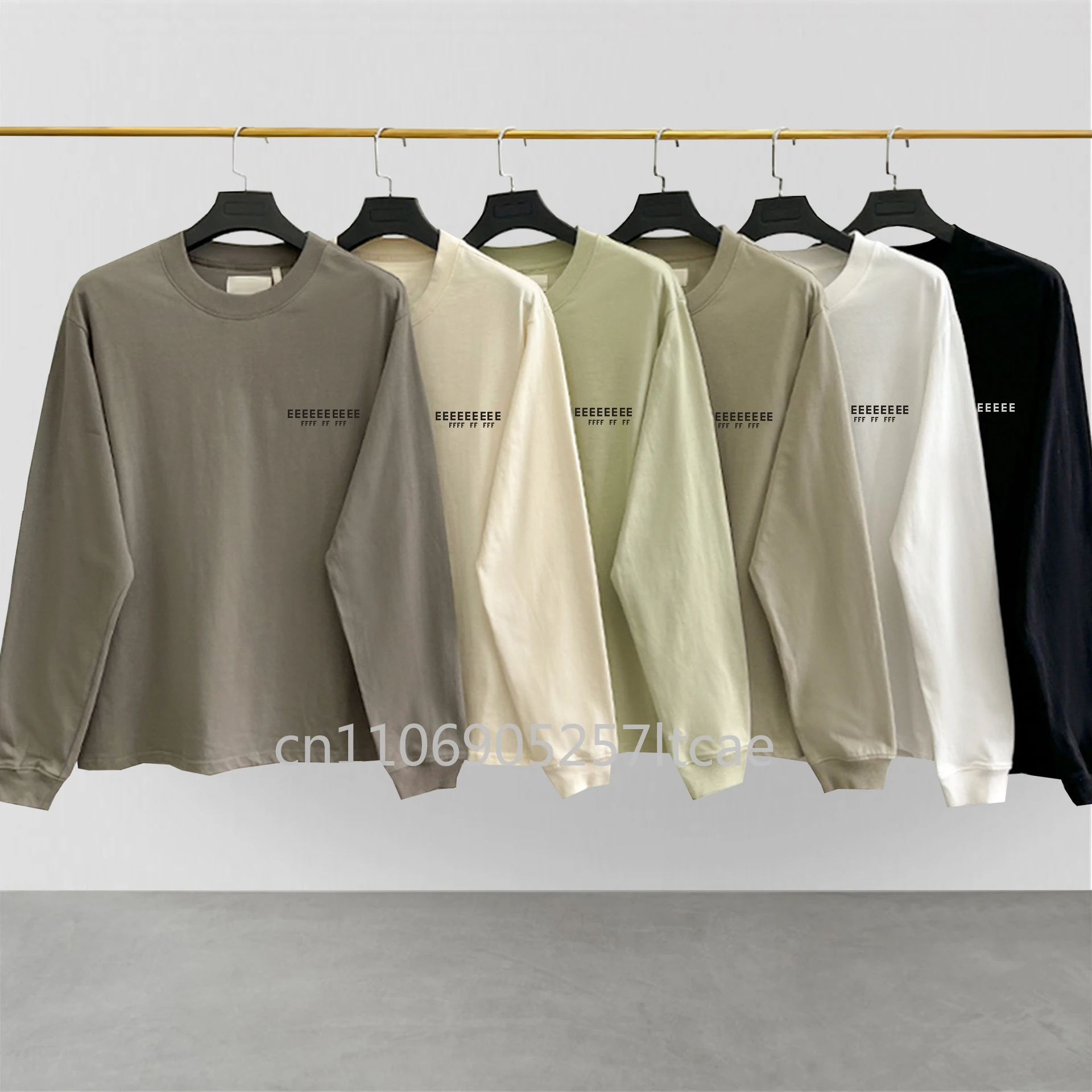 FW22 خط مزدوج تصميم الأزياء الرجال بلايز بأكمام طويلة الصدر عاكس إلكتروني شعار تي شيرت مصمم العلامة التجارية زوجين بلايز تيز