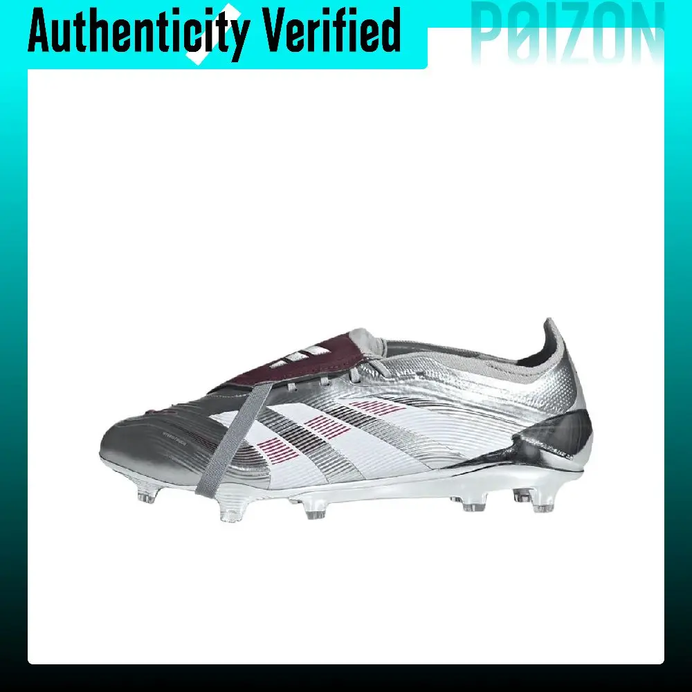 Adidas PREDATOR ELITE Soccer Shoes Unisex Low-top Silver/Red/Purple IH0894
