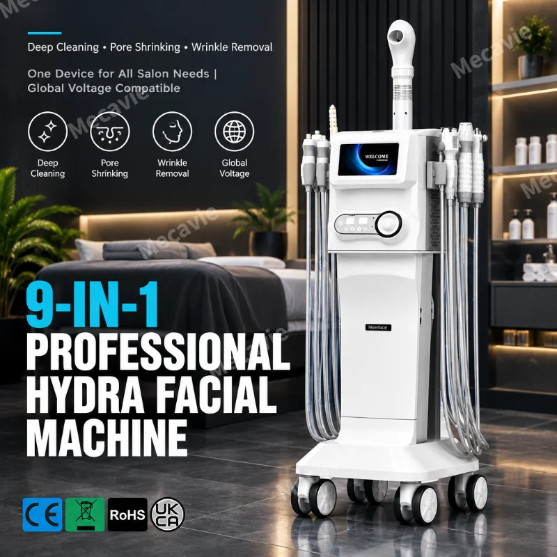 Hydro Facial Machine 7 In 1 - 9-in-1 Hydro Dermabrasion Facial Machine 7