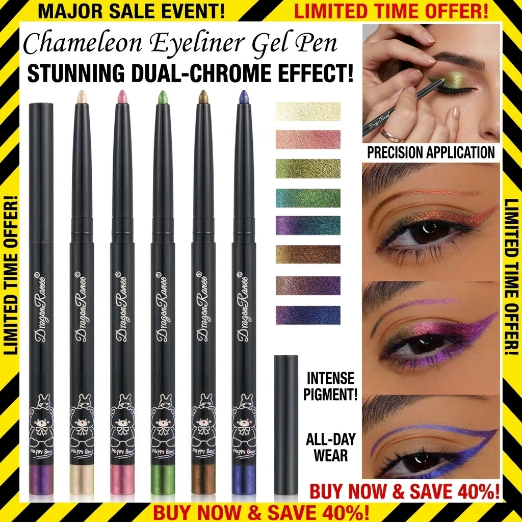 Glitter Aurora Eyeliner Pen Multi Chrome Eye Liner Lasting Shiny Metallic Eyeshadow Lying Silkworm Green Purple Makeup Pigment