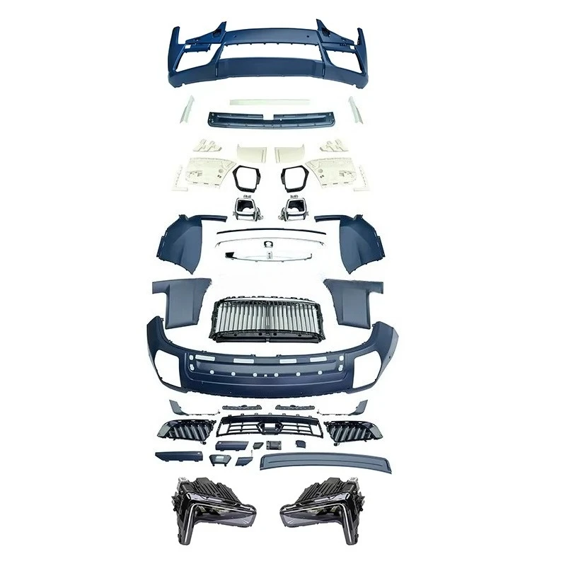 Full Set Body kit Front & Rear Bumpers  Version Upgrade Polished Finish Easy Installation