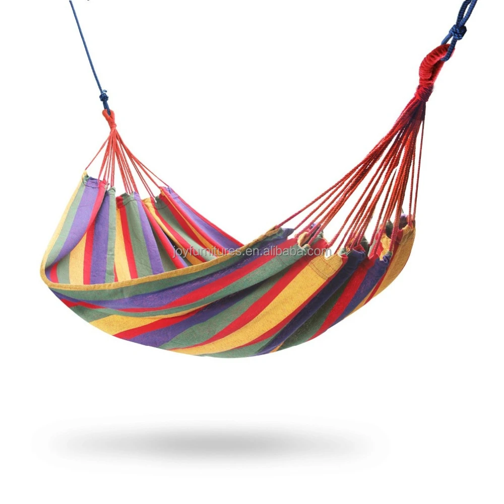 Rainbow Outdoor Garden Double Hammock Large Two Person Camping Hammock