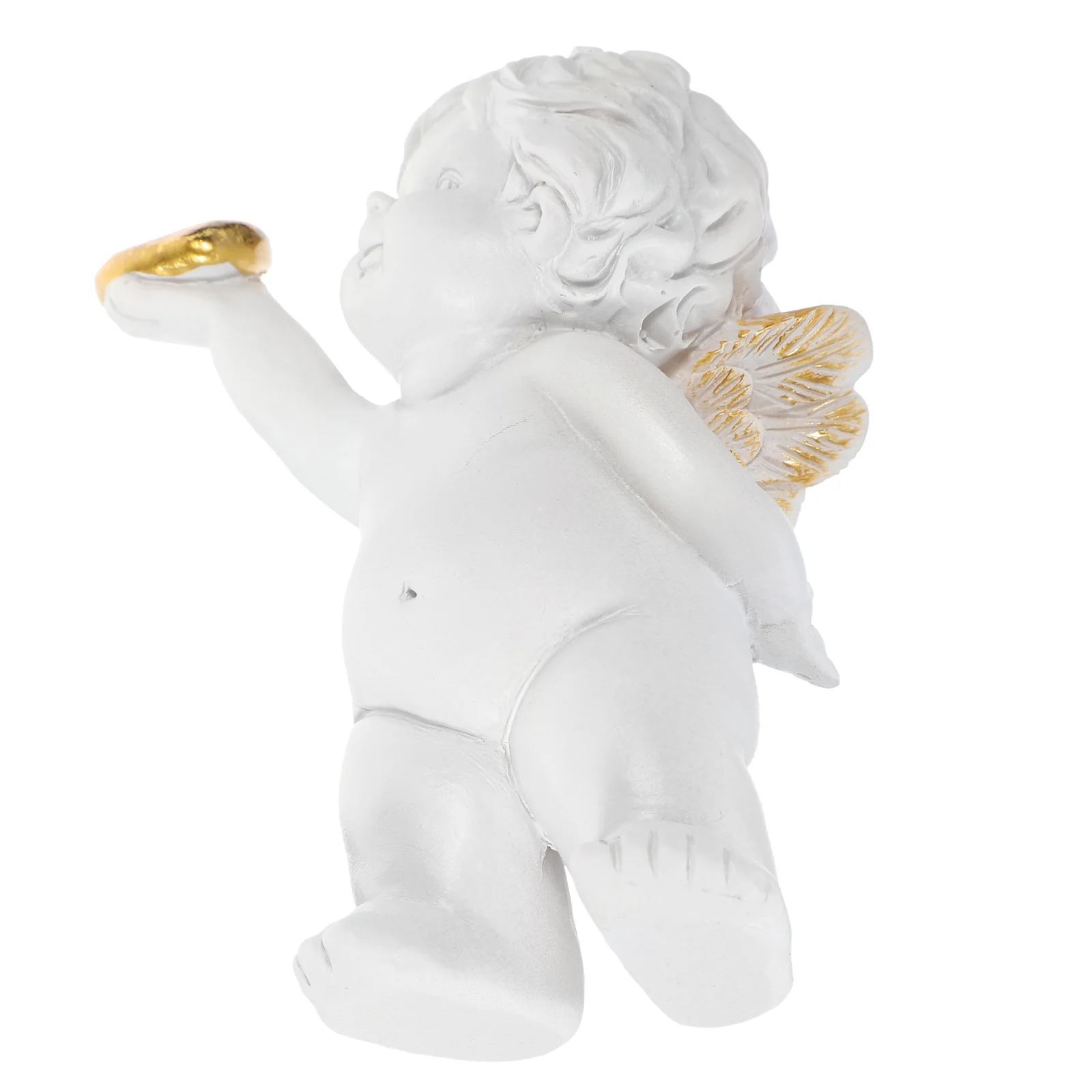 

Imitation Plaster Love Angel naments Resin Desktop Decor Small Size Lightweight Tabletop Statues Birthday Gifts Photo Props