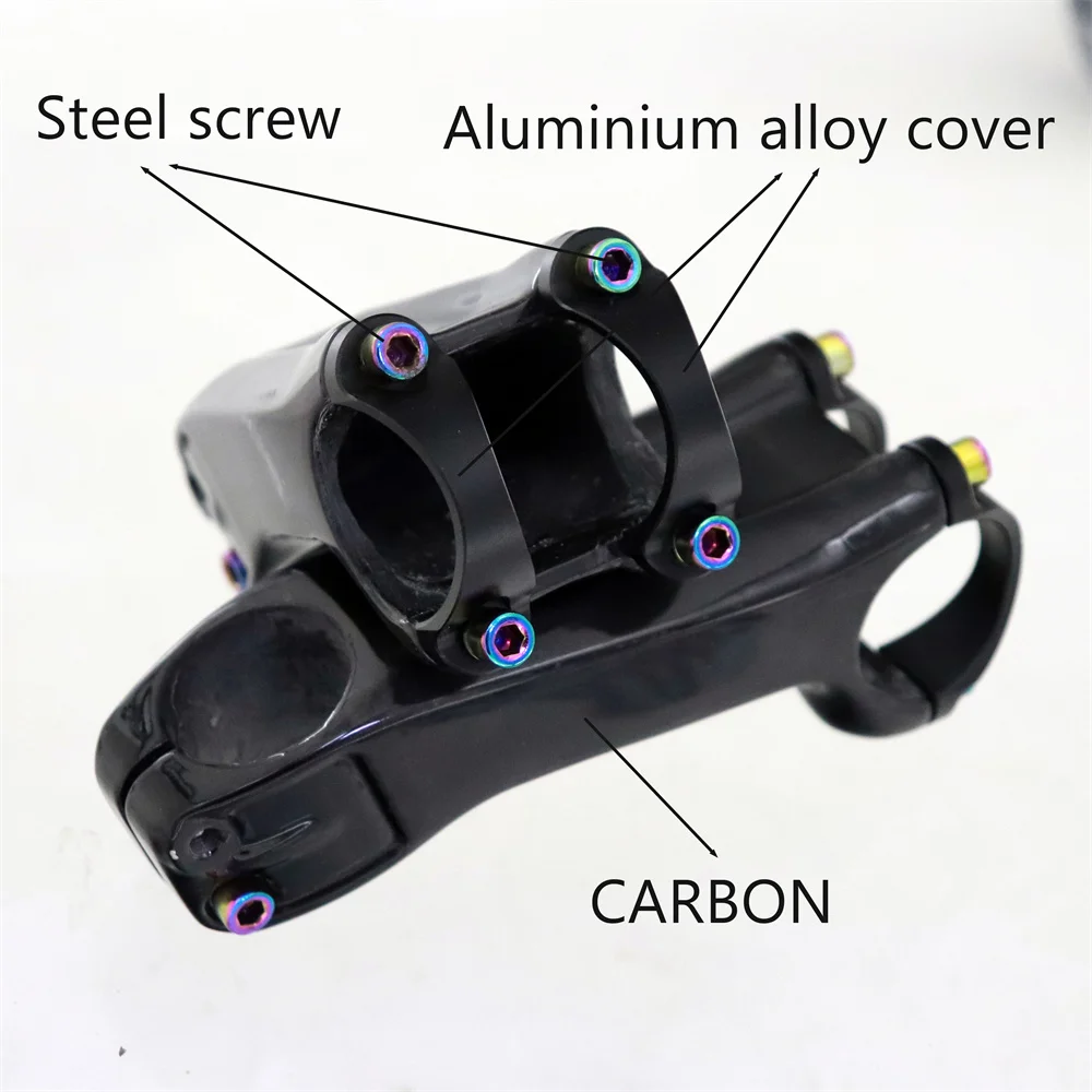 Ultralight 115g Carbon MTB Bicycle Stem -17 Degree 80-100mm 31.8MM Carbon Road Bike Stem Positive and Negative Cycling Parts