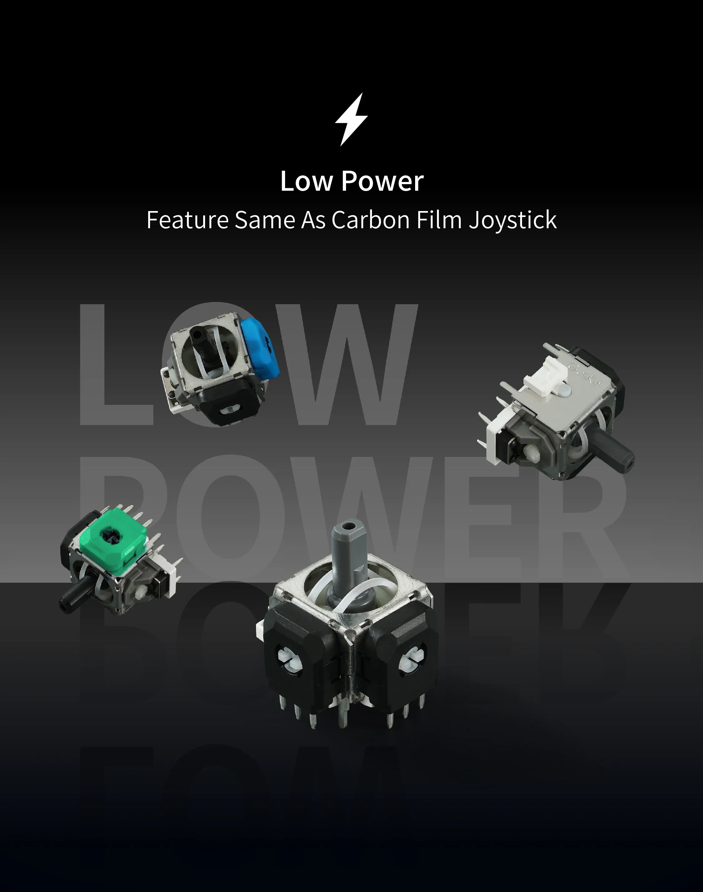 Gulikit-tmr-スティックキャップ付きの電磁ジョイスティック,ゲーム